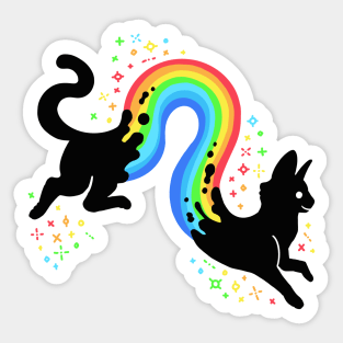 Rainbow Cat Snake 1 Sticker